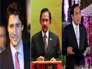 trudeau, bolkiah, chan-o-cha