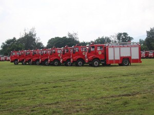 BFP fire trucks