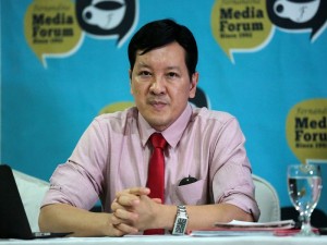 AL VITANGCOL / JANUARY 6, 2016 Al Vitangcol, former MRT general manager, attends a media forum at Club Filipino in San Juan City on Wednesday, January 6, 2016. INQUIRER PHOTO / GRIG C. MONTEGRANDE