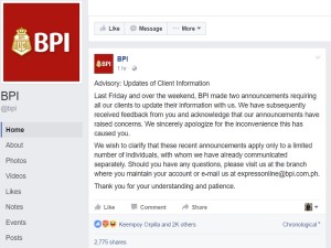 BPI advisory