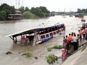 boat sinking