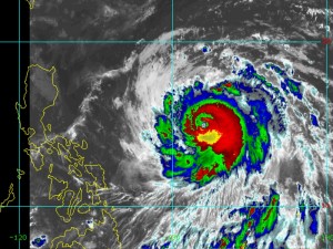 Latest Satellite Image of Typhoon Lawin