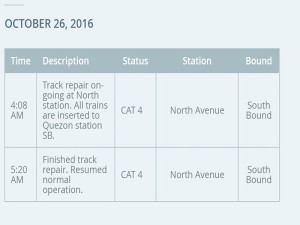MRT Advisory, Oct. 26, 2016