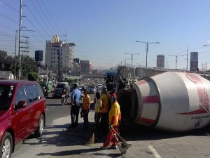 Cement mixer truck