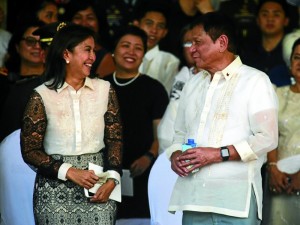 VP Leni Robredo and Pres. Rodrigo Duterte | File Photo 