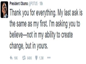 Obama TY tweet