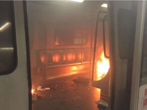 11 injured in blaze as man attempts to ‘throw Molotov cocktail’ on Hong Kong MTR train SOUTH CHINA MORNING POST