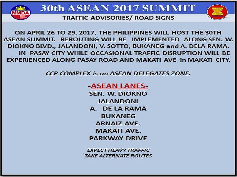 MMDA, Naglabas Ng Traffic Rerouting Plan Para Sa ASEAN Summit | DZIQ ...