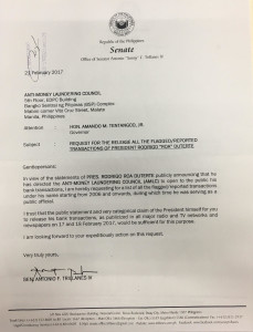 trillanes amlc letter