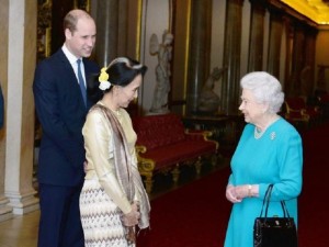 aung san suu kyi queen elizabeth