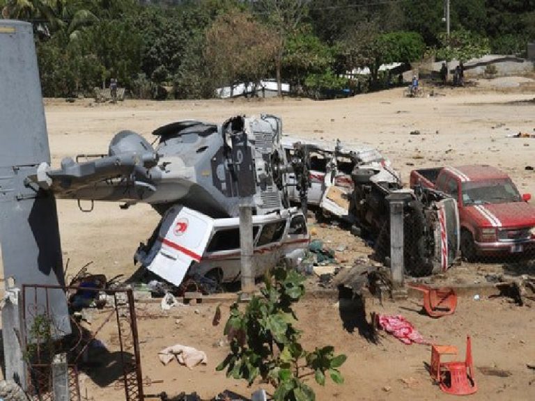 13 Patay 16 Sugatan Matapos Bumagsak Ang Isang Rescue Helicopter Sa Mexico Dziq Radyo 3000