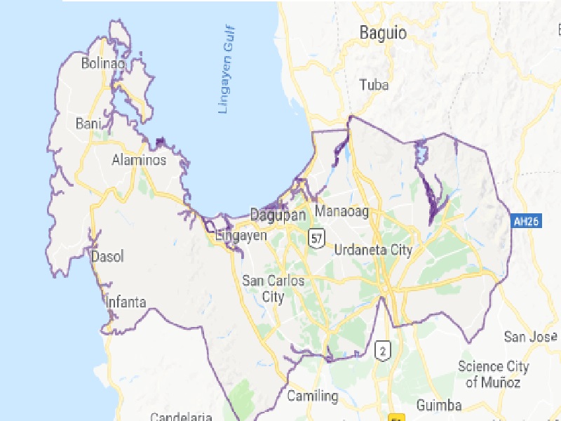 Infanta Pangasinan Map 5872