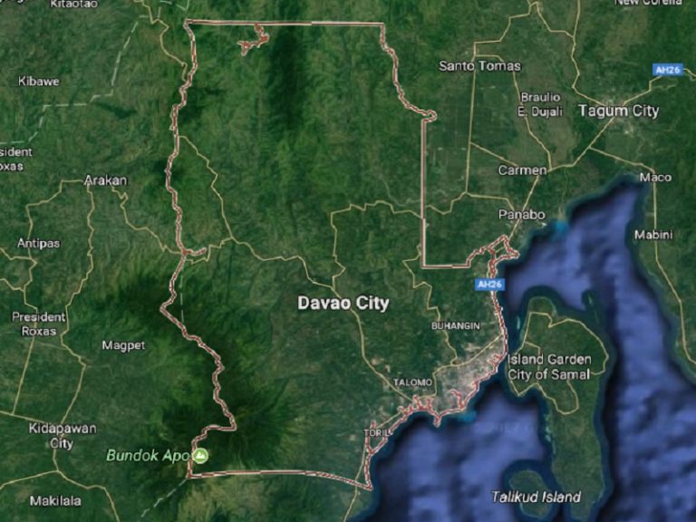 Satellite Map Of Davao City Philippines