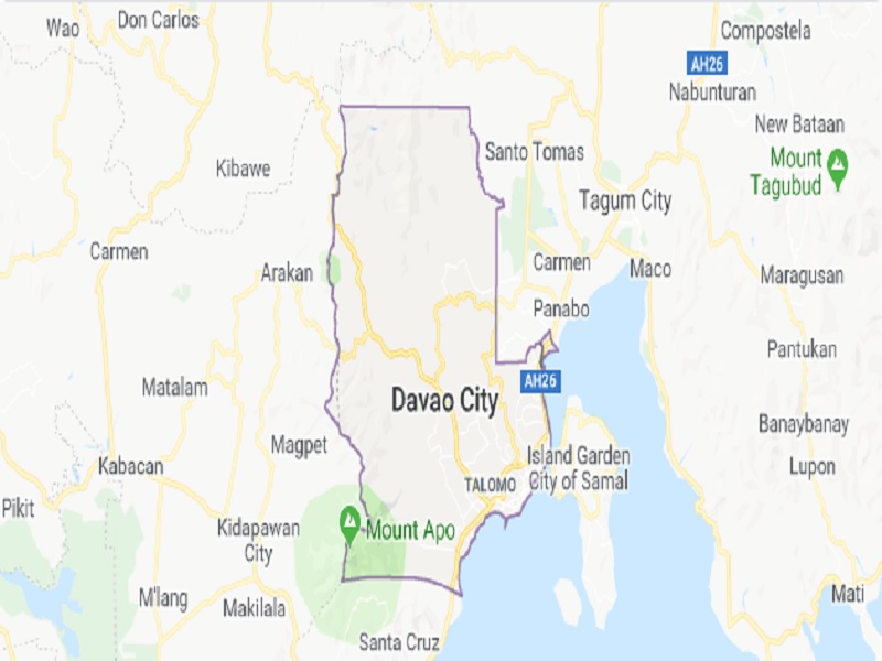 vicinity map of davao city