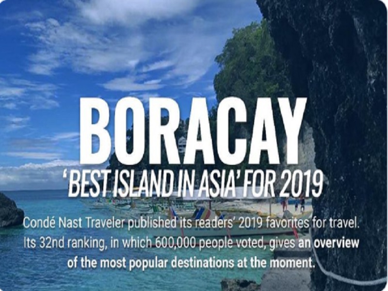 Boracay itinanghal na ‘Best island in Asia for 2019’ DZIQ Radyo