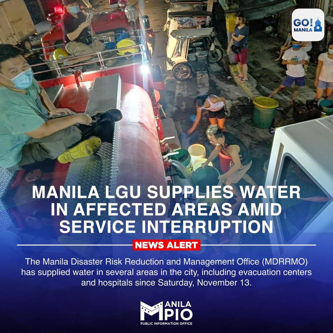 Manila Lgu Nagbigay Ng Suplay Ng Tubig Sa Mga Apektado Ng Water