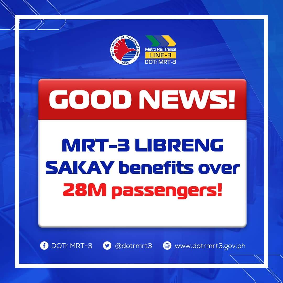 28-M Pasahero, Nagbenepisyo Sa MRT-3 Libreng Sakay | DZIQ Radyo ...