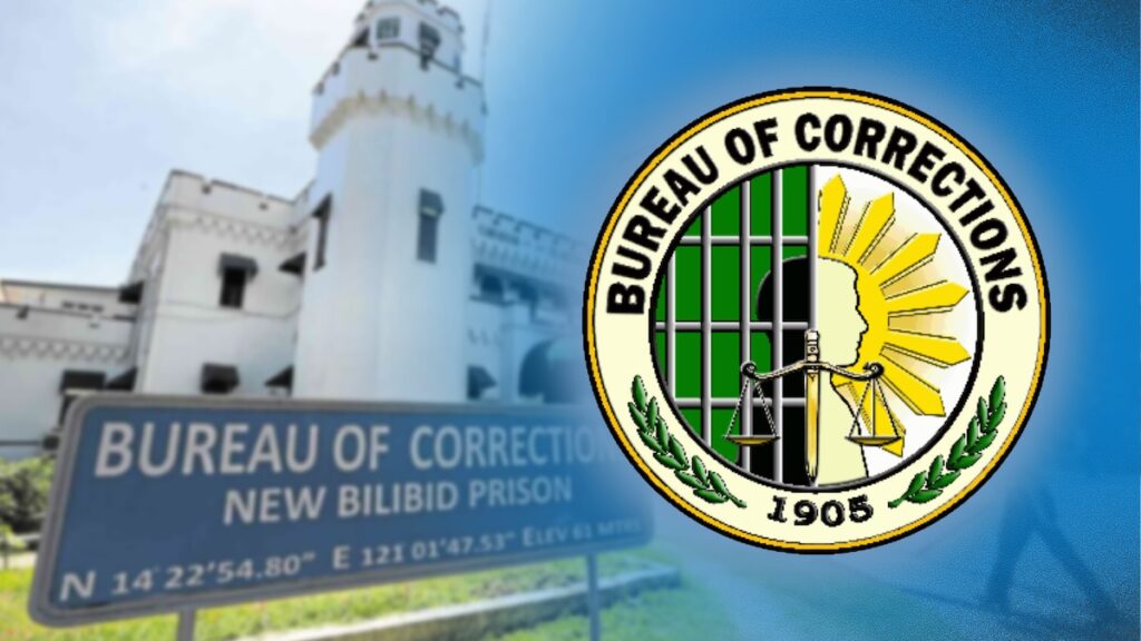 PHOTO: Bureau of Corrections building and logo STORY: Iimbestigahan ang ‘strip search’ ng mga babaeng dalaw sa NBP