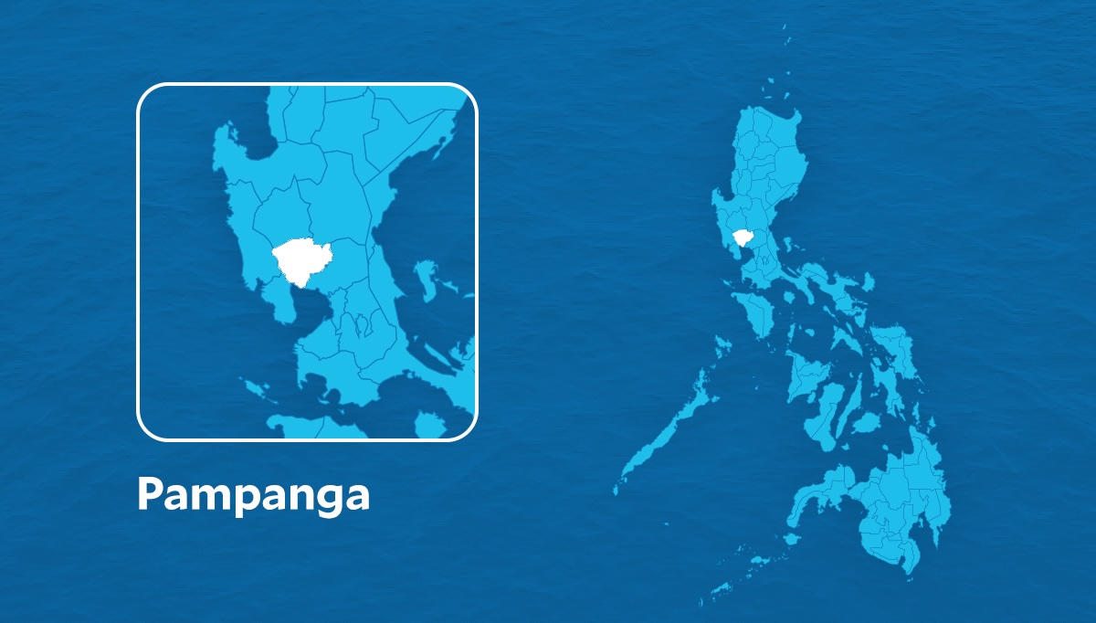 PHOTO: Map of Pampanga STORY: Lapid nais maimbestigahán ang sinalakay na POGO hub sa Porac