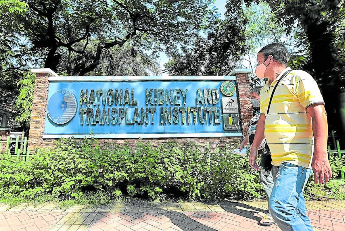 PHOTO: Exterior sign of the National Kidney and Transplant Institute STORY: NKTI may sariling imbestigasyón sa ‘organ for sale‘ scheme