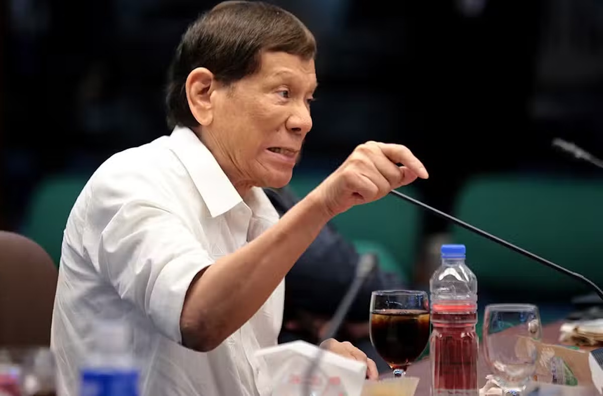 PHOTO: Former President Rodrigo Duterte at the Senate hearing on his drug war STORY: Ex-President Duterte handang panagutan ang drug war