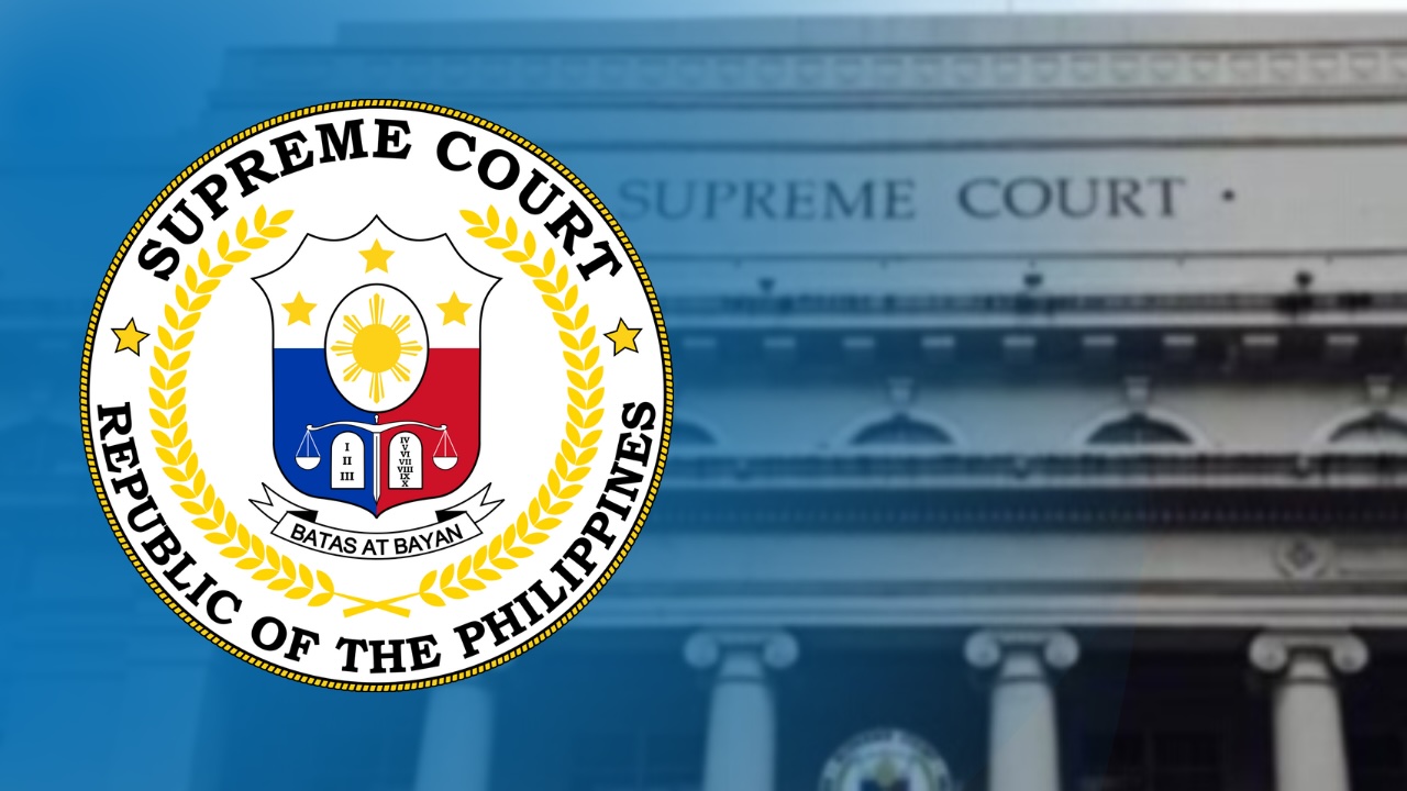 PHOTO: Composite of the Supreme Court facade and logo FOR STORY: SC walang pasok sa pista ng Poong Hesus Nazareno